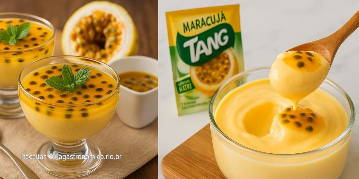 Como fazer mousse de maracujá com suco Tang